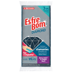 Esponja Esfrebom Diamond Com 3 Unidades
