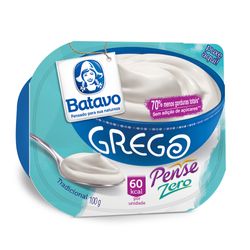 Iogurte Grego Batavo 100g Pense Zero Tradicional