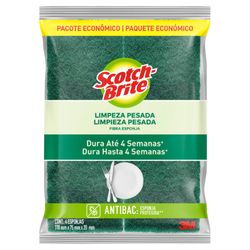 Esponja Limpeza Pesada Scoth Brite Antibac Com 4 Unidades