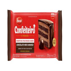 Chocolate Cobertura Harald Barra Meio Amargo 1,01Kg
