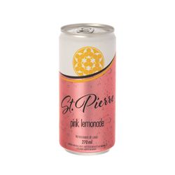 Bebida Gaseificada St Pierre Pink Lemonade 270ml Lata