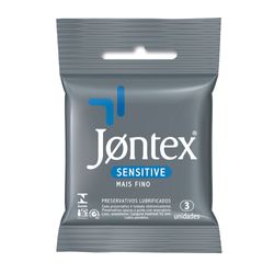 Preservativo Camisinha Jontex Sensitive XL - 3 Unidades