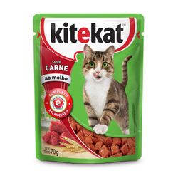 Alimento Gato KiteKat 70g Sachê Carne