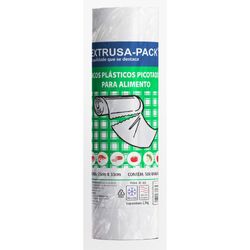 Saco Plástico Picotado Extrusa 25X33cm Com 500 Unidades