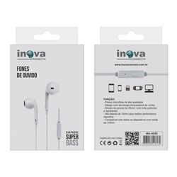 Acessório Celular Fone Ouvido Inova Super Bass