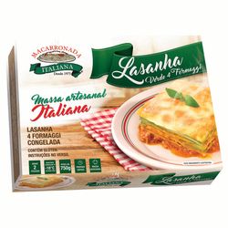 Lasanha Verde 4 Formaggi Macarronada Italiana 750g