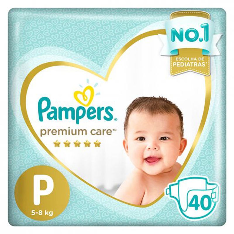 FRALDA-PAMPERS-PREMIUN-CARE-P-C-40