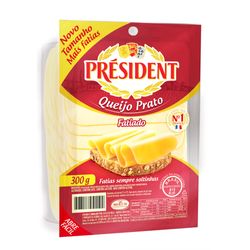 Queijo Prato President Fatiado 300g
