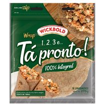 Pão Tortilha Wrap Wickbold 270g Integral