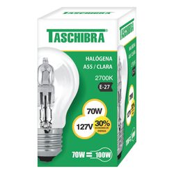 Lampada Taschibra Halogena A55 70w 127v