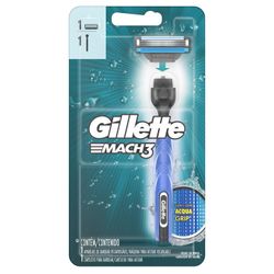 Aparelho de Barbear Gillette Mach3 AcquaGrip 1 Unidade