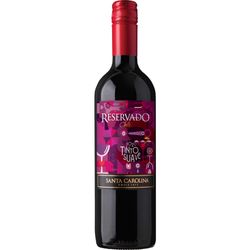 Vinho Chileno Santa Carolina Reservado 750ml Tinto Suave