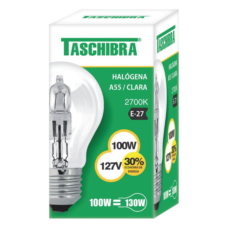 LAMP-TASCHIBRA-HALOG-A55-100W-127V