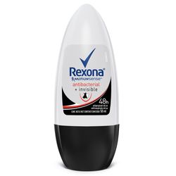 Desodorante Roll On Rexona 50ml Fem Antibacteriano Invisile