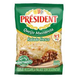 Queijo Muçarela President 900g Ralado Fresco