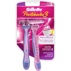 Aparelho de Depilar Gillette Prestobarba3 2 Unidades