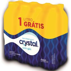 Agua Mineral Crystal 1,5l Sem Gas Com 8 Gratis 1l