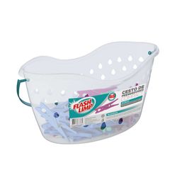 Cesto Prendedores Roupa Flash Limp Compact
