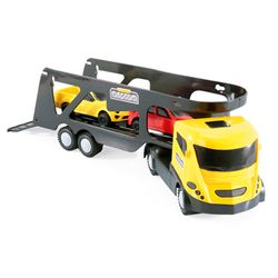 Brinquedo Caminhão Cegonha Magnum com 02 Carros Playduo