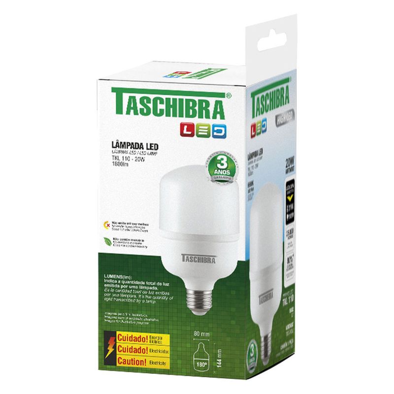 LAMP-LED-TASCHIBRA-HIGH-TKL-110-20W-6500K