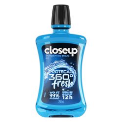 Enxaguante Bucal Closeup Ice Com Álcool 250ml