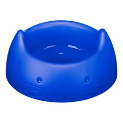 Comedouro Plástico Gato Sanremo 200ml Azul