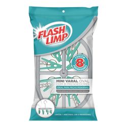 Mini Varal Flash Limp Com 8 Prendedores Oval