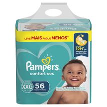 Fraldas Pampers Confort Sec XXG 56 Unidades