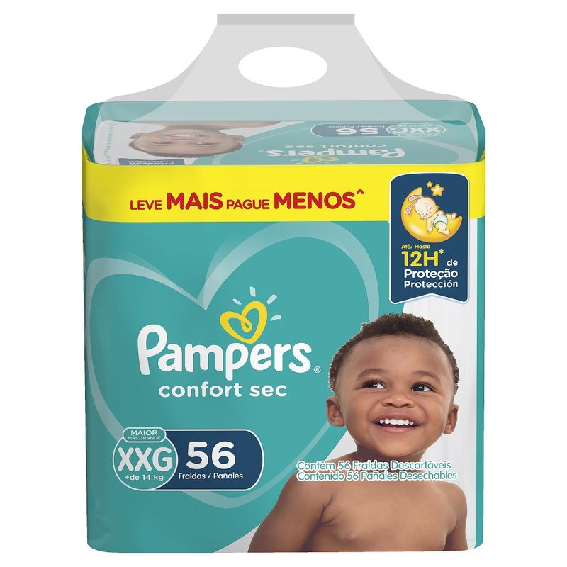 FRALDA-PAMPERS-CONFORTSEC-C--56-XXG