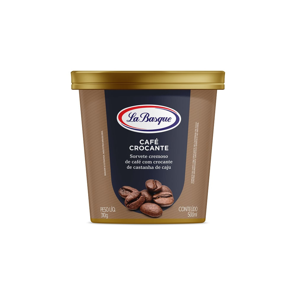 Encontraproduto.com.br - Sorvete La Basque Café Crocante 500ml