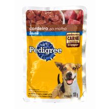 Alimento Cao Pedigree 100g Adulto Cordeiro E Molho