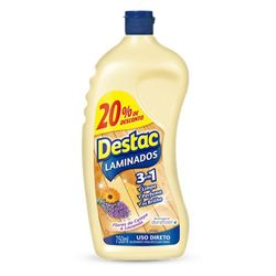 Limpa Piso Destac para Pisos Laminados e Vinilicos Lavanda e Alfazema 750ml 20% de desconto