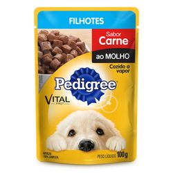 Alimento Cao Pedigree 100g Filhotes Carne