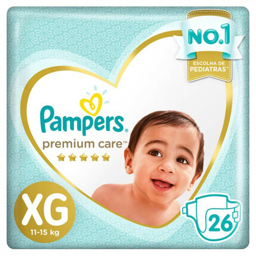 Fralda Pampers Premium Care Xg Com 26