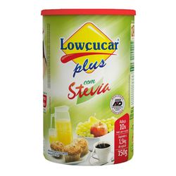 Adocante Lowcucar 150g Pote Stevia Plus
