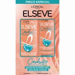 Shampoo 375ml E Condicionador 170ml Elseve Cachos Longo Sonh