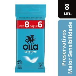 PRESERVATIVO OLLA LEVE 8 PAGUE 6 SENSITIVE
