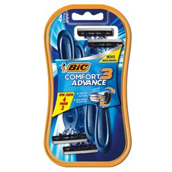 Aparelho Barbear Bic Comfort 3 Leve4Pague3 Pele Normal