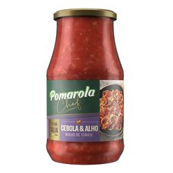 Molho de Tomate Pomarola Cebola & Alho Vidro 420g