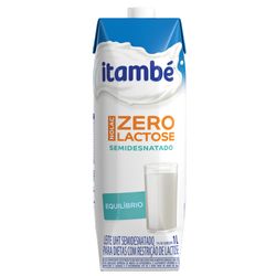 Leite Longa Vida Itambê Nolac Sem Lactose Semi Desnatado 1l