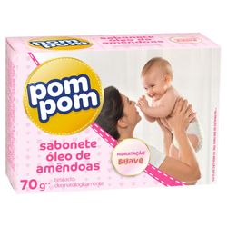 Sabonete Infantil Pom Pom Óleo Amêndoas 70g