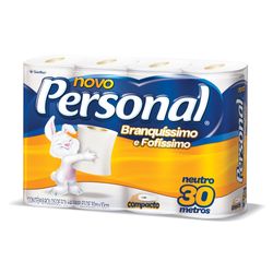 Papel Higiênico Folha Simples Personal 30m Com 8 Neutro