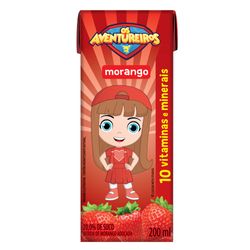 Bebida Com Suco Aventureiros 200ml Morango