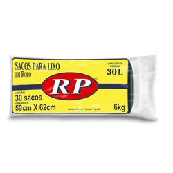 Saco Lixo RP Rolo 30L Com 30
