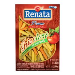 Macarrão Renata 500g Grano Duro Penne Tricolori