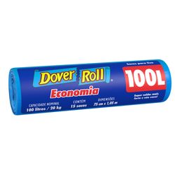 Saco Lixo Dover Roll Econômico Com 15 100L