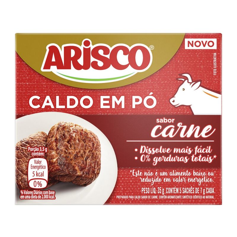 Caldo Em Pó Arisco Carne 35g