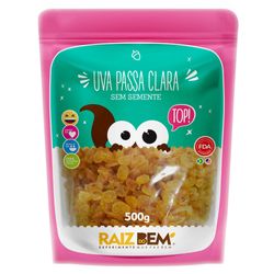 Uva Passa Clara Raiz Do Bem Sem Semente 500g