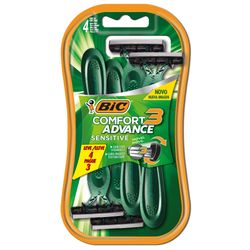 Aparelho Barbear Bic Comfort3 Leve4Pague3 Sensivel