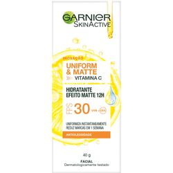 Hidração Facial Uniform Matte 40g Efeito Matte 12H